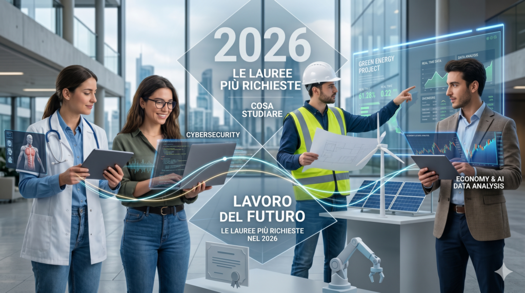 Le lauree più richieste nel 2026: cosa studiare per trovare lavoro nel futuro